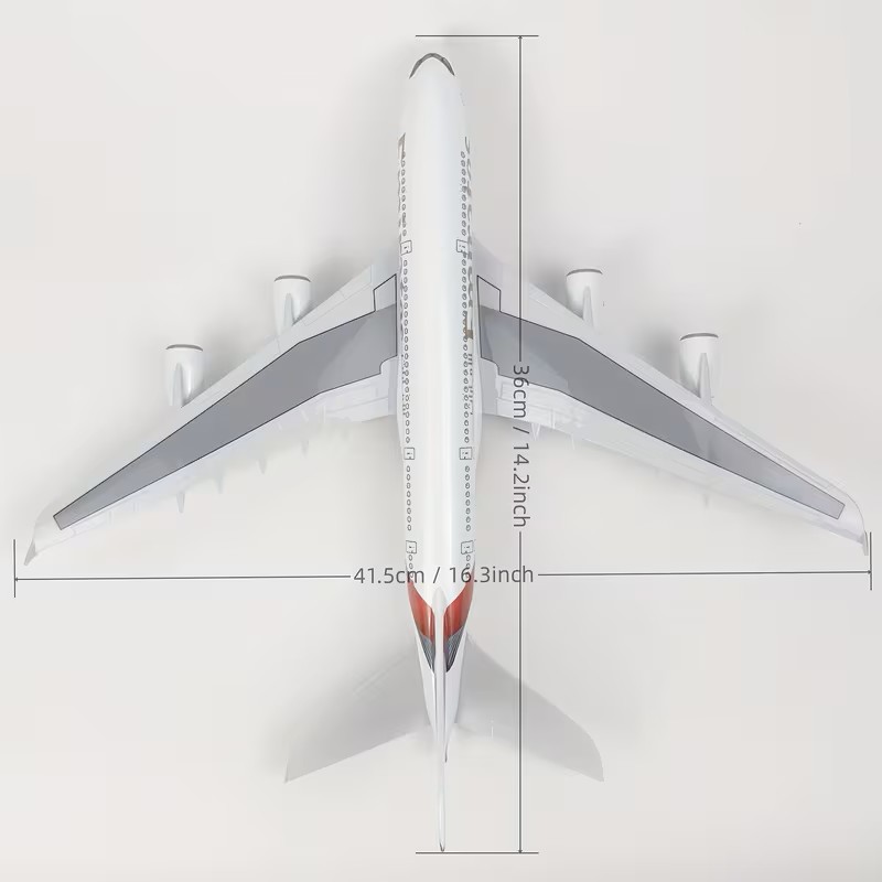emirat abs 41cm avion moulé sous pression en résine pour collection, échelle 1/200 emirat abs 41cm avion moulé sous pression en résine pour collection, échelle 1/200