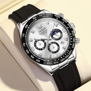 wwoor montre de sport à quartz étanche pour homme, bracelet de luxe, chronographe (copie)