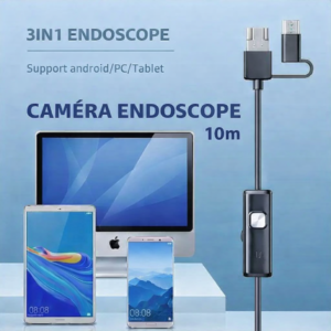camera endoscope 5 mètre camera 3in1 tpye c usb et micro inspection borescope 6led étanche pour smartphone/pc (copie)