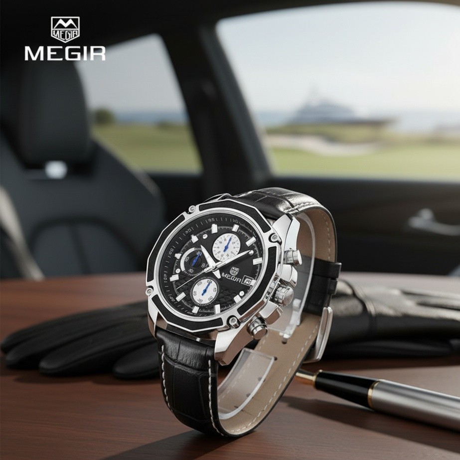 megir montre megir de luxe en cuir marron étanche sport chronographe pour homme (copie) megir montre megir de luxe en cuir marron étanche sport chronographe pour homme (copie)
