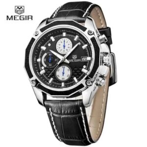 megir montre megir de luxe en cuir marron étanche sport chronographe pour homme (copie)