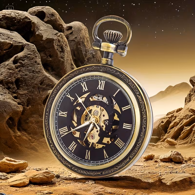 montre de poche rose gold vintage, avec chiffres romains, automatique (copie) montre de poche rose gold vintage, avec chiffres romains, automatique (copie)