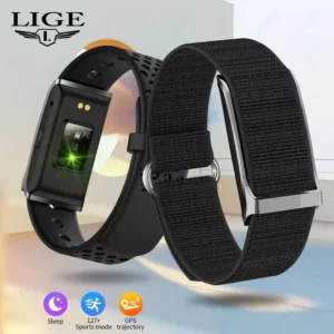 lige montre de sport intelligente design léger, multiples sangles disponibles, fonction de recherche de bracelet, contrôle photo, rappel de position assise, support de plusieurs langues, plus de 130 modes sportifs